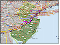 I-95 New Jersey map