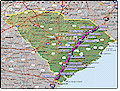 I-95 South Carolina map